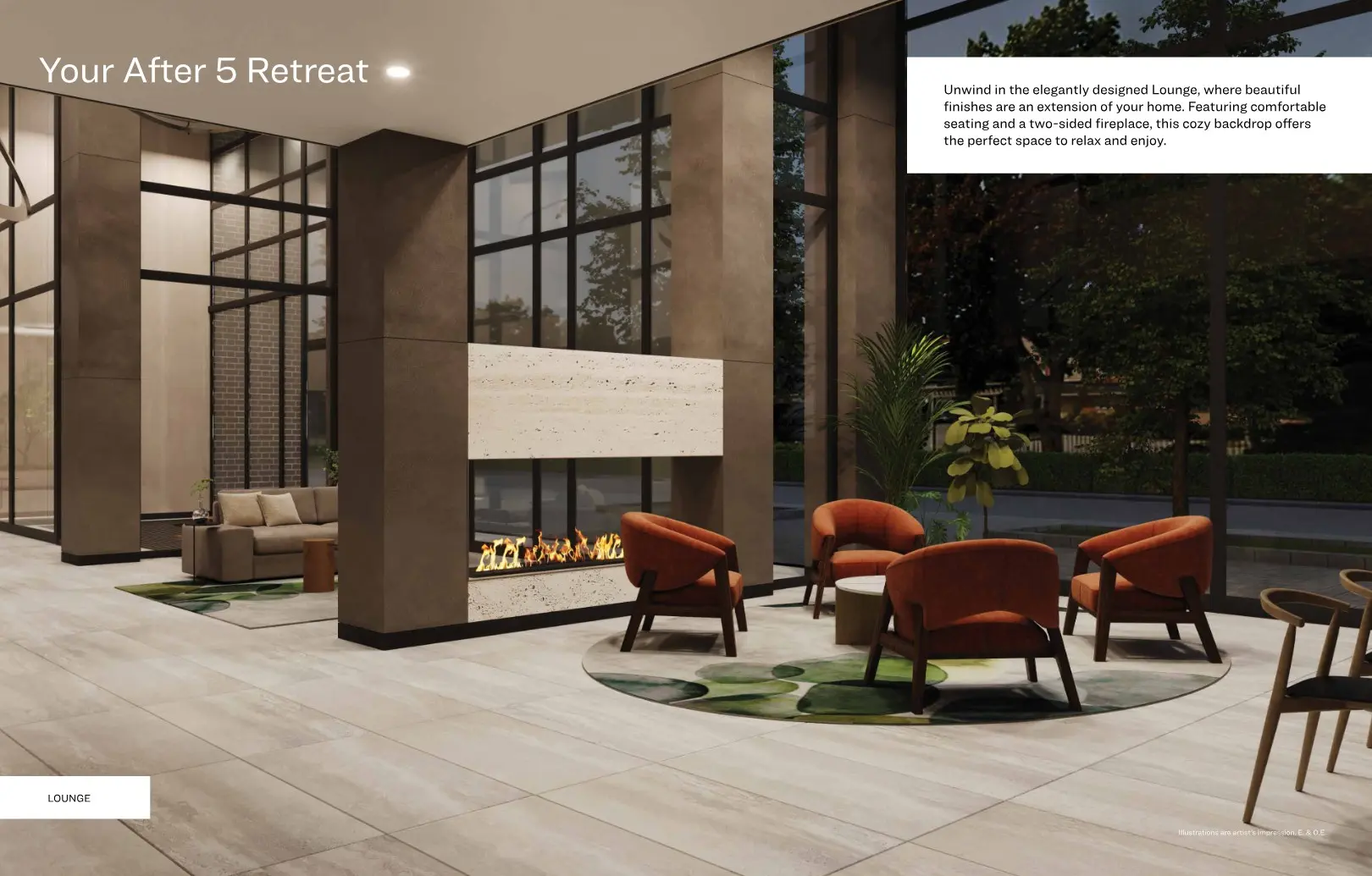 Resident lounge at 1515 Pickering Parkway