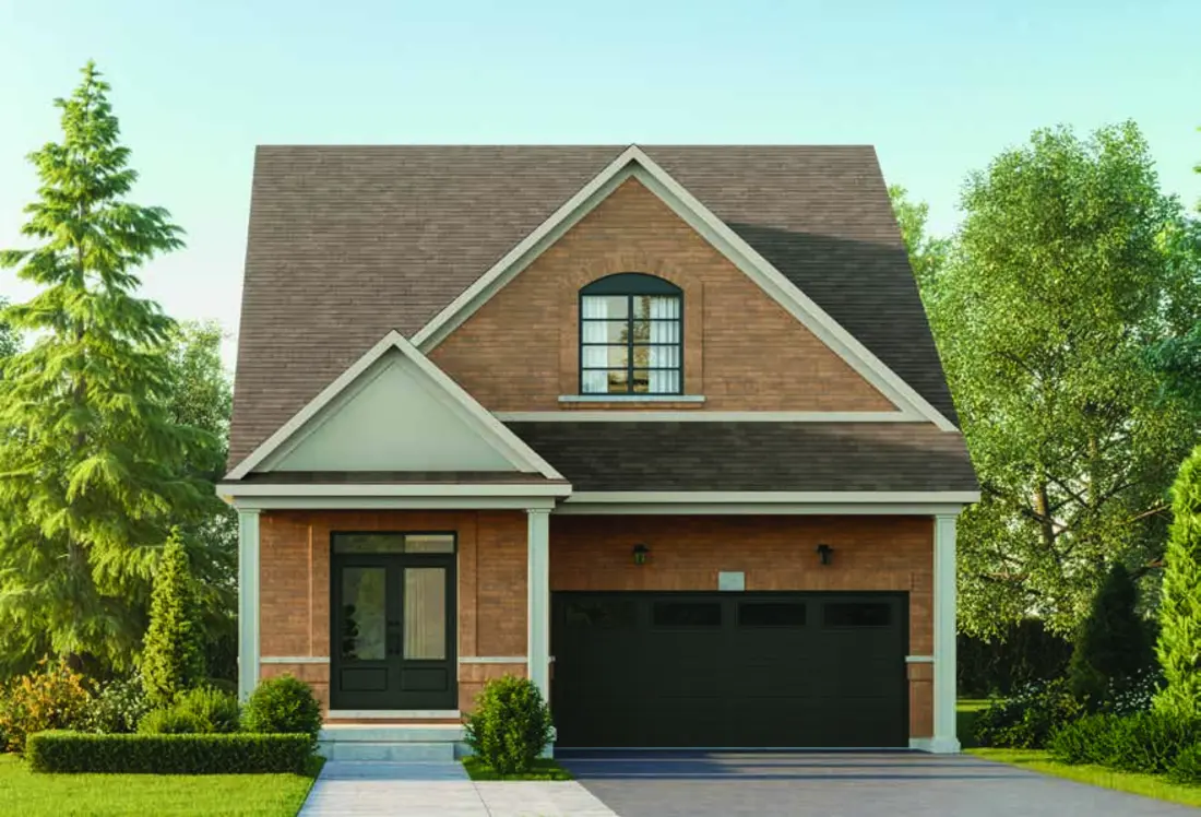 Elevation rendering of The Glacier bungalow loft at Whitby Meadows